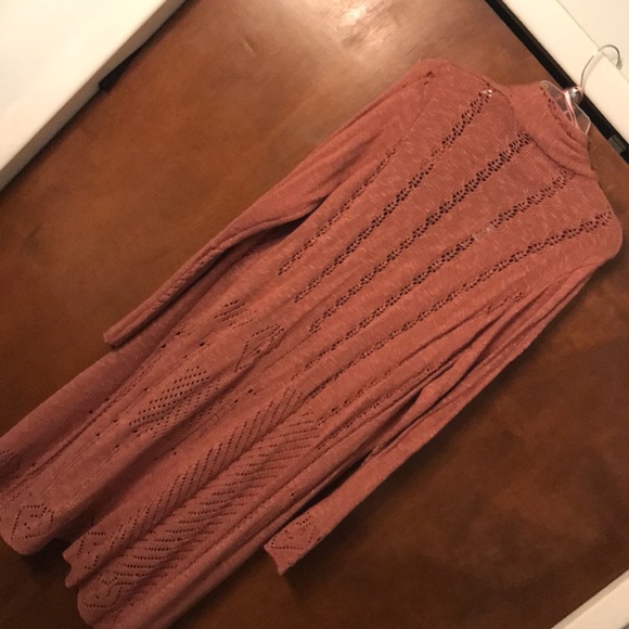 Knit long pink sweater size XXL - Picture 2 of 9